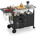 Costway Grill Cart with Storage 33 Outdoor Kitchen Island with - See Details