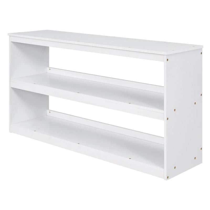 Pine Loft Bed with Movable Desk and Storage Drawers