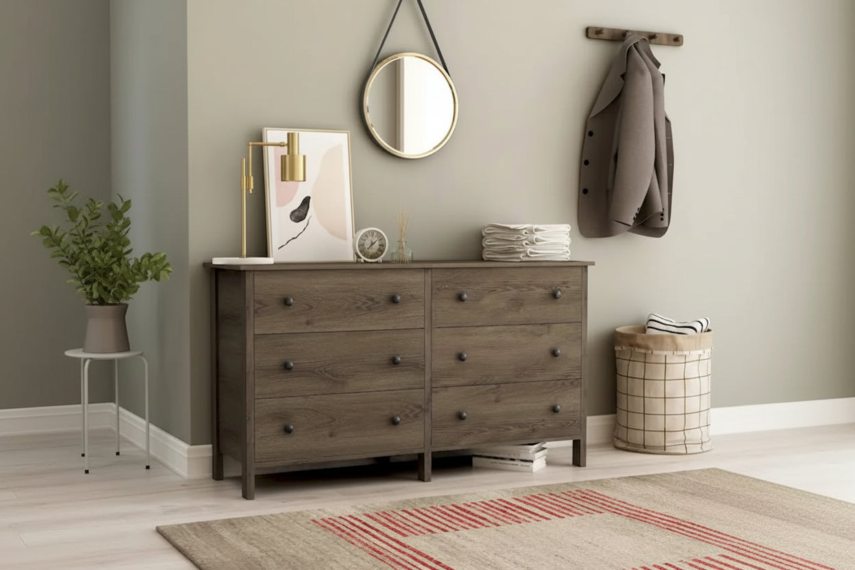 Mulgrew Rustic Walnut Storage Dresser by Carbon Loft