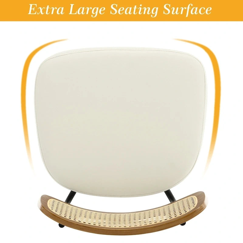 Swivel Bar Stools with Bentwood Legs, PU Leather, 26/29 Inch