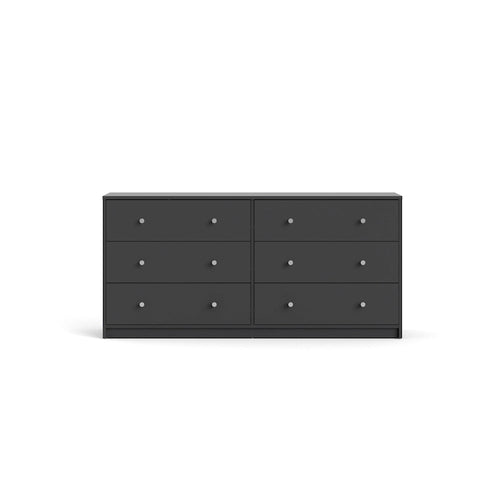 6-Drawer Double Dresser, Engineered Wood, Multiple Finishes