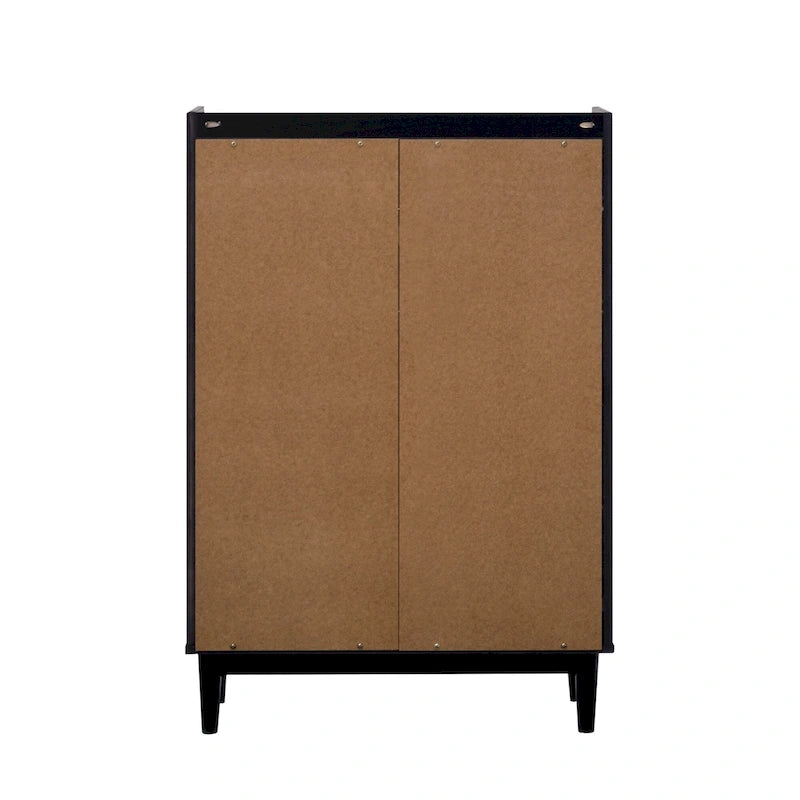 Modern Gallery Top Solid Pine Wood Chest, 6 Drawers