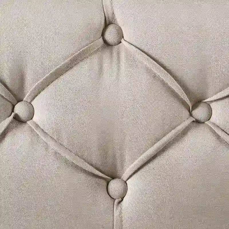 Contemporary Twin Upholstered Tufted Day Bed with Trundle