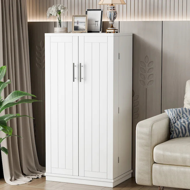 47-Inch Pantry Cabinet, Wooden Kitchen Storage Cabinet