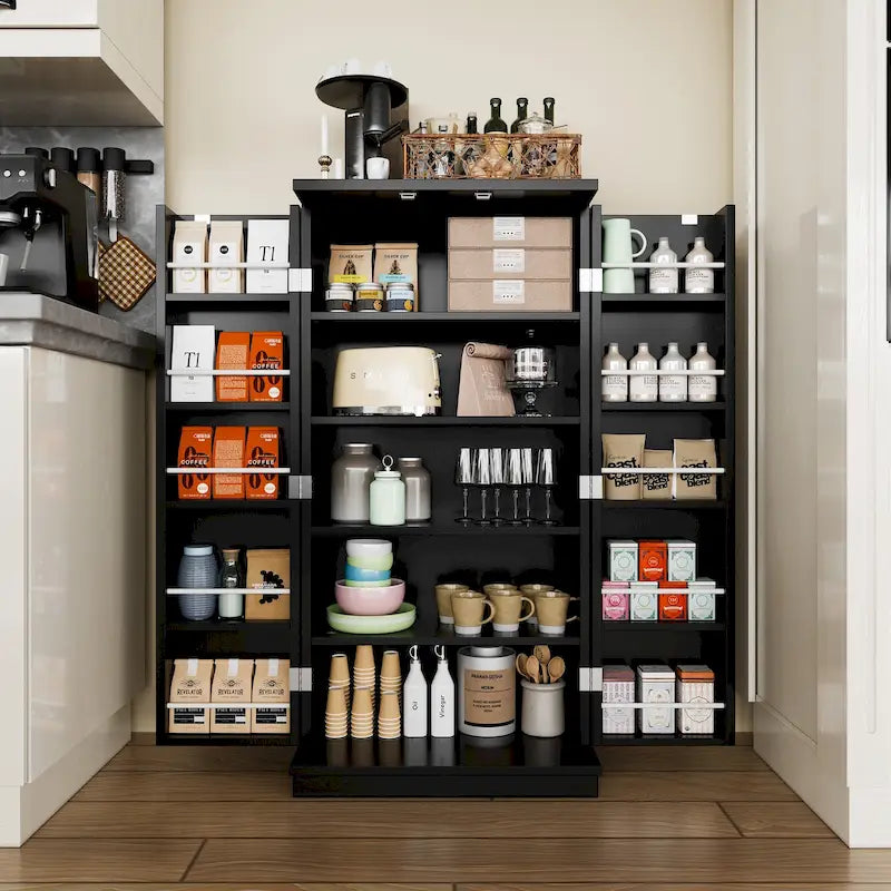 47-Inch Pantry Cabinet, Wooden Kitchen Storage Cabinet