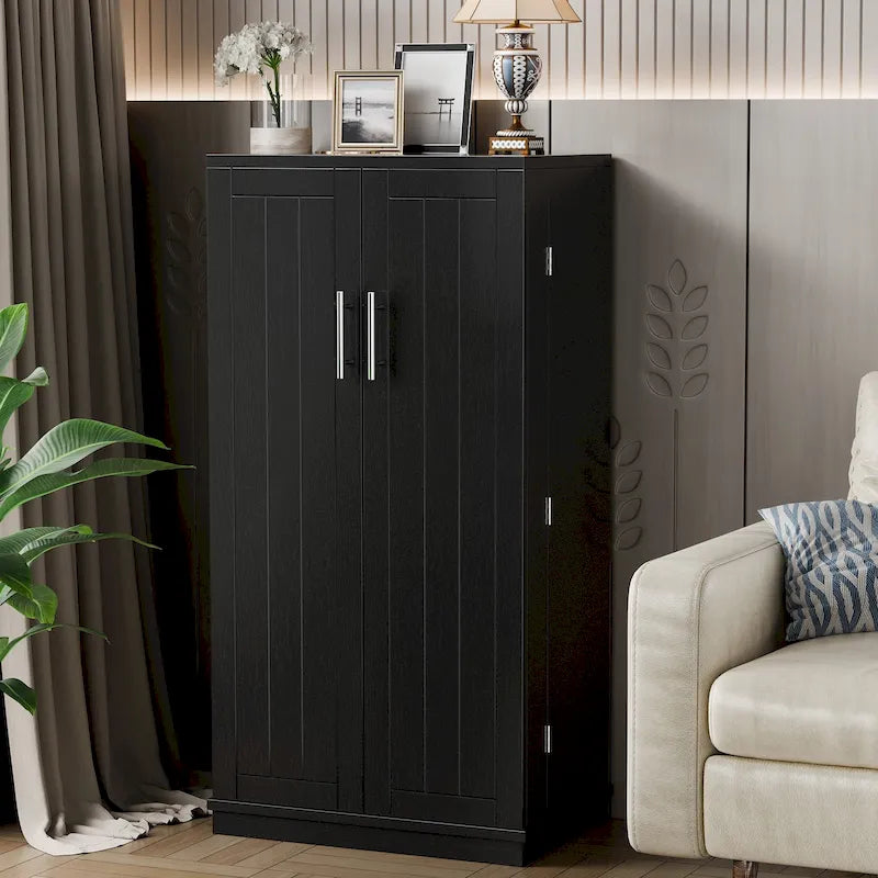47-Inch Pantry Cabinet, Wooden Kitchen Storage Cabinet