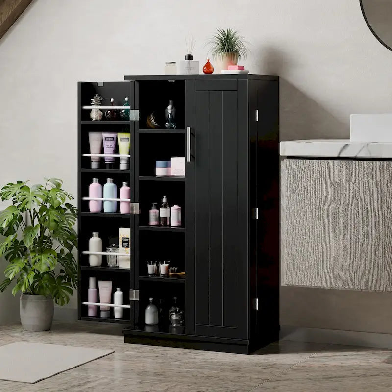 47-Inch Pantry Cabinet, Wooden Kitchen Storage Cabinet