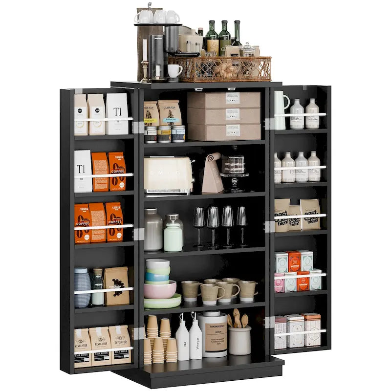 47-Inch Pantry Cabinet, Wooden Kitchen Storage Cabinet